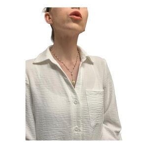 14K GP Pearl Pendant Gold Necklace Classic Timeless Elegance Wedding Anniversary